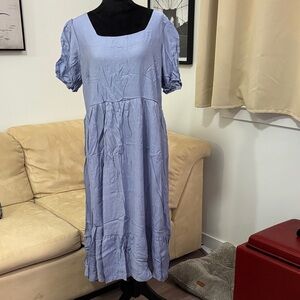 Elegant Blue Women's Dress